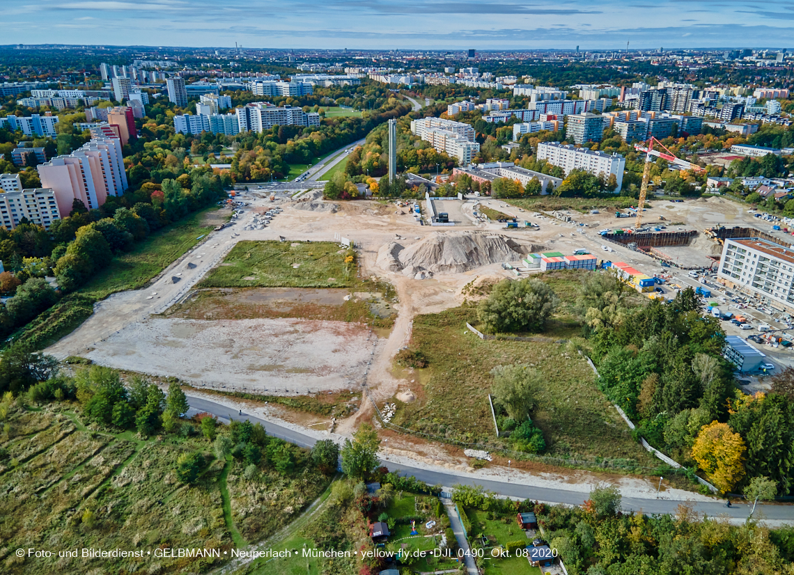 09.10.2020 - Baustelle Alexisqaurtier und Pandion Verde in Neuperlach